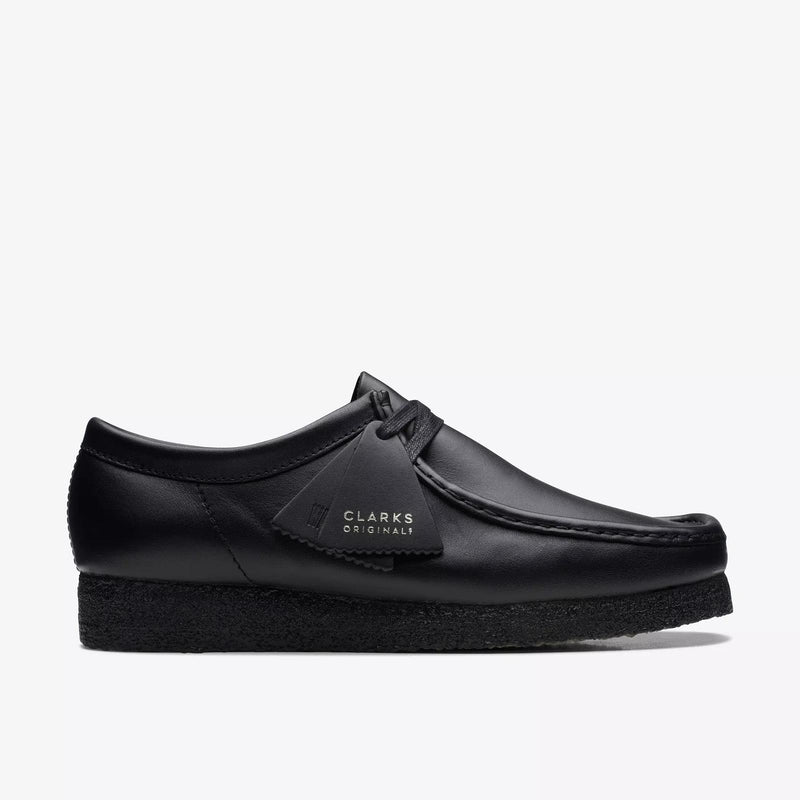 CLARKS Wallabee black leather