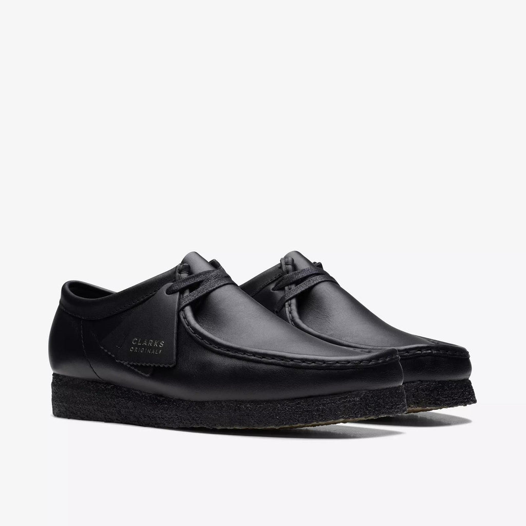 CLARKS Wallabee black leather