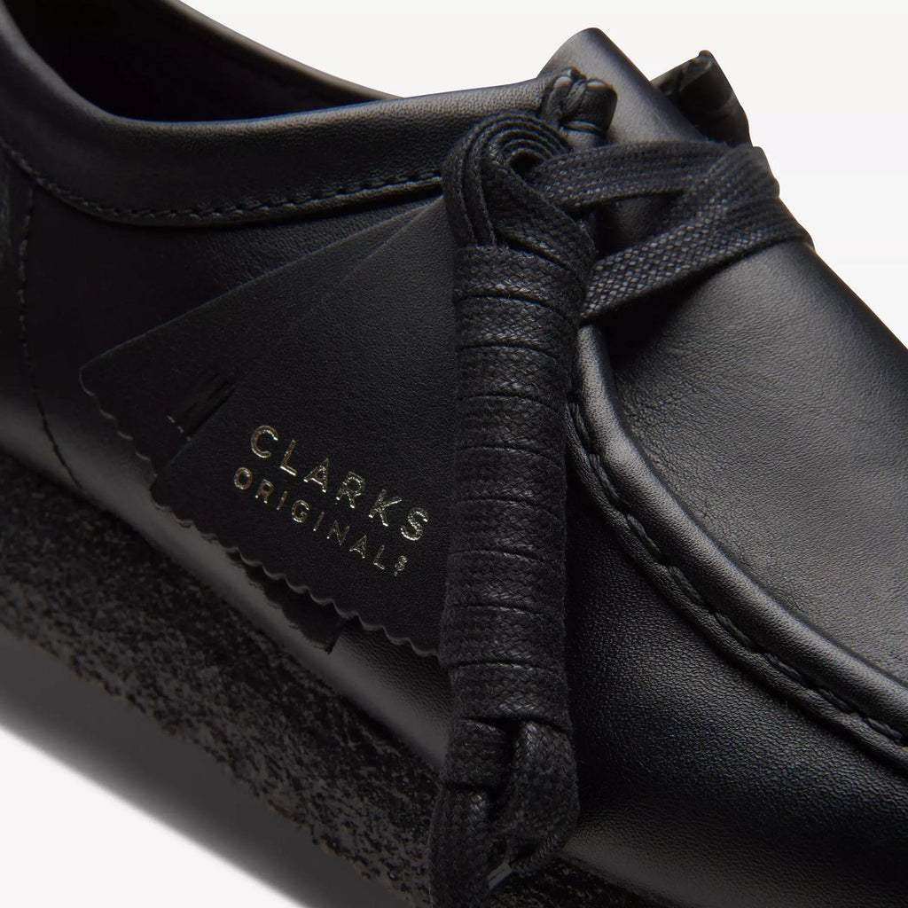 CLARKS Wallabee black leather
