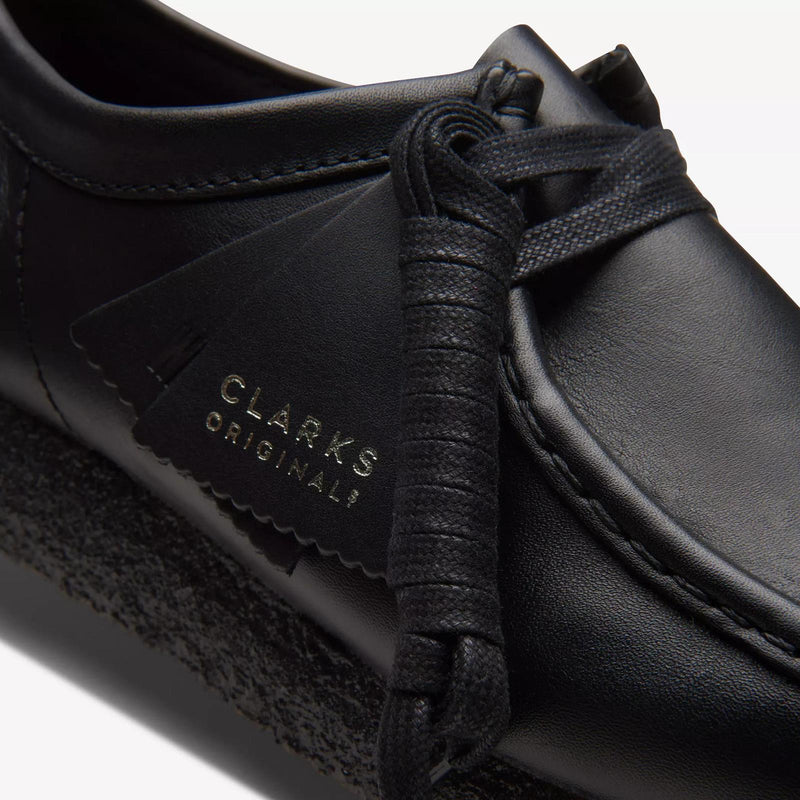CLARKS Wallabee black leather