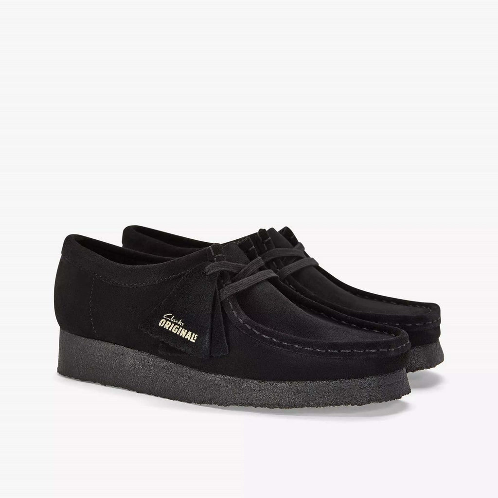 CLARKS Wallabee black suede