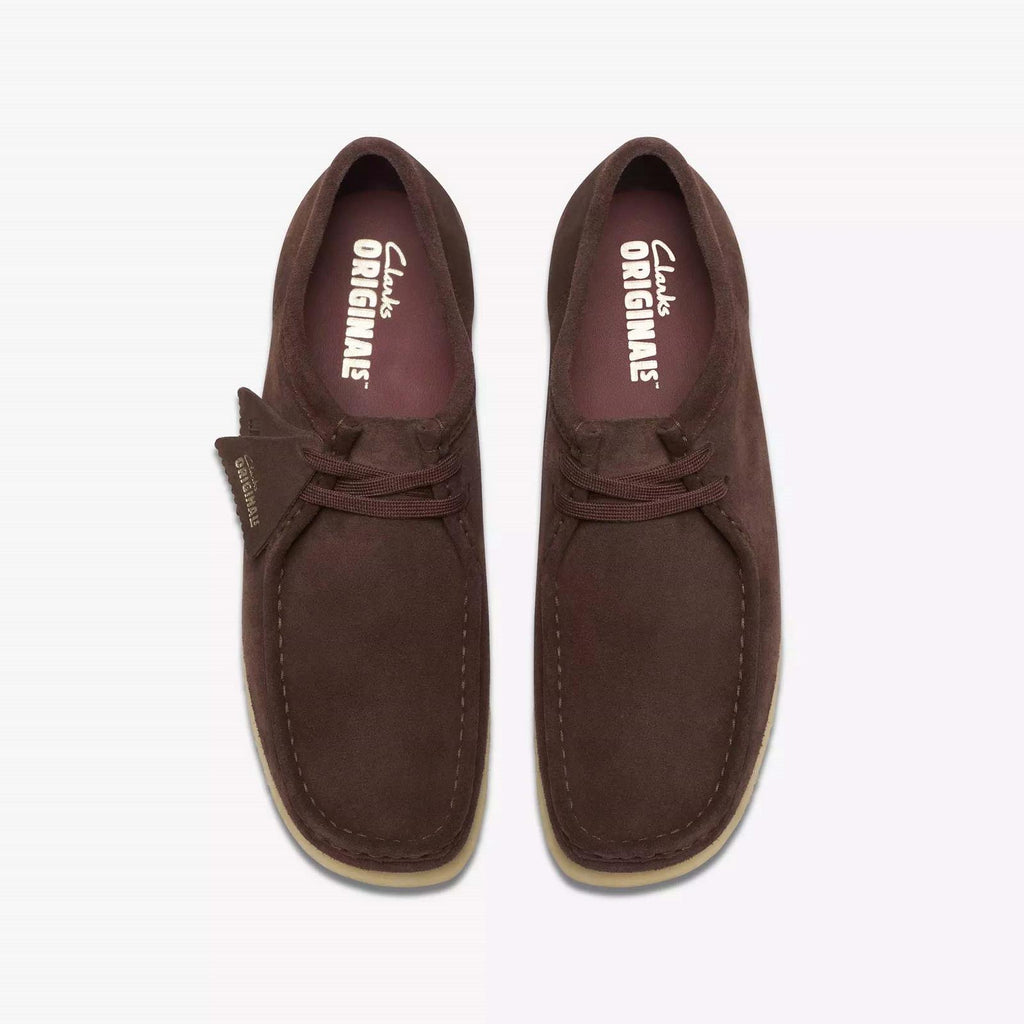 CLARKS Wallabee dark brown suede