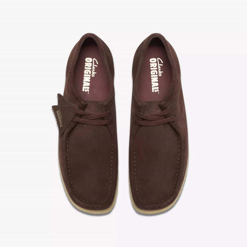 CLARKS Wallabee dark brown suede