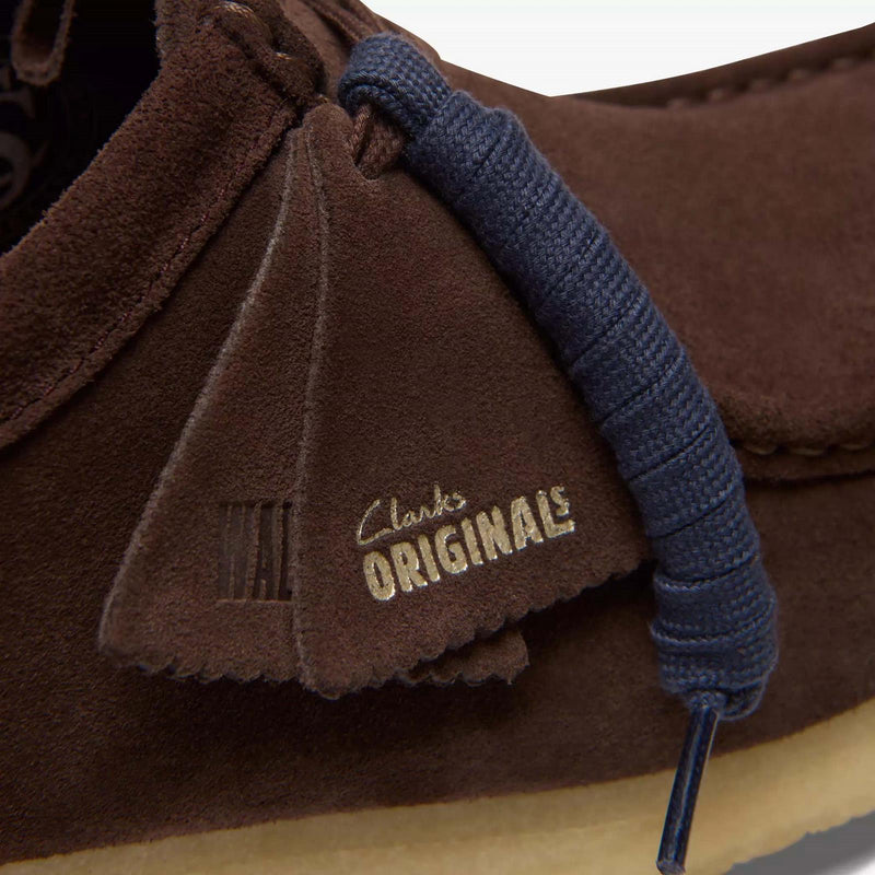 CLARKS Wallabee dark brown suede
