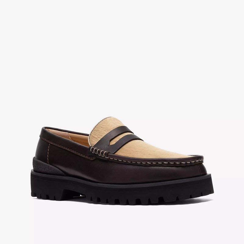 CLARKS Yukoner penny loafer brown combi
