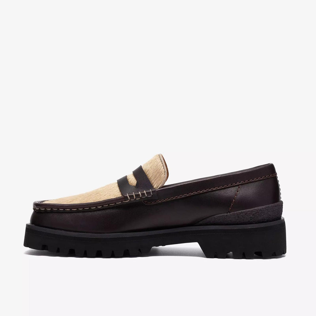 CLARKS Yukoner penny loafer brown combi