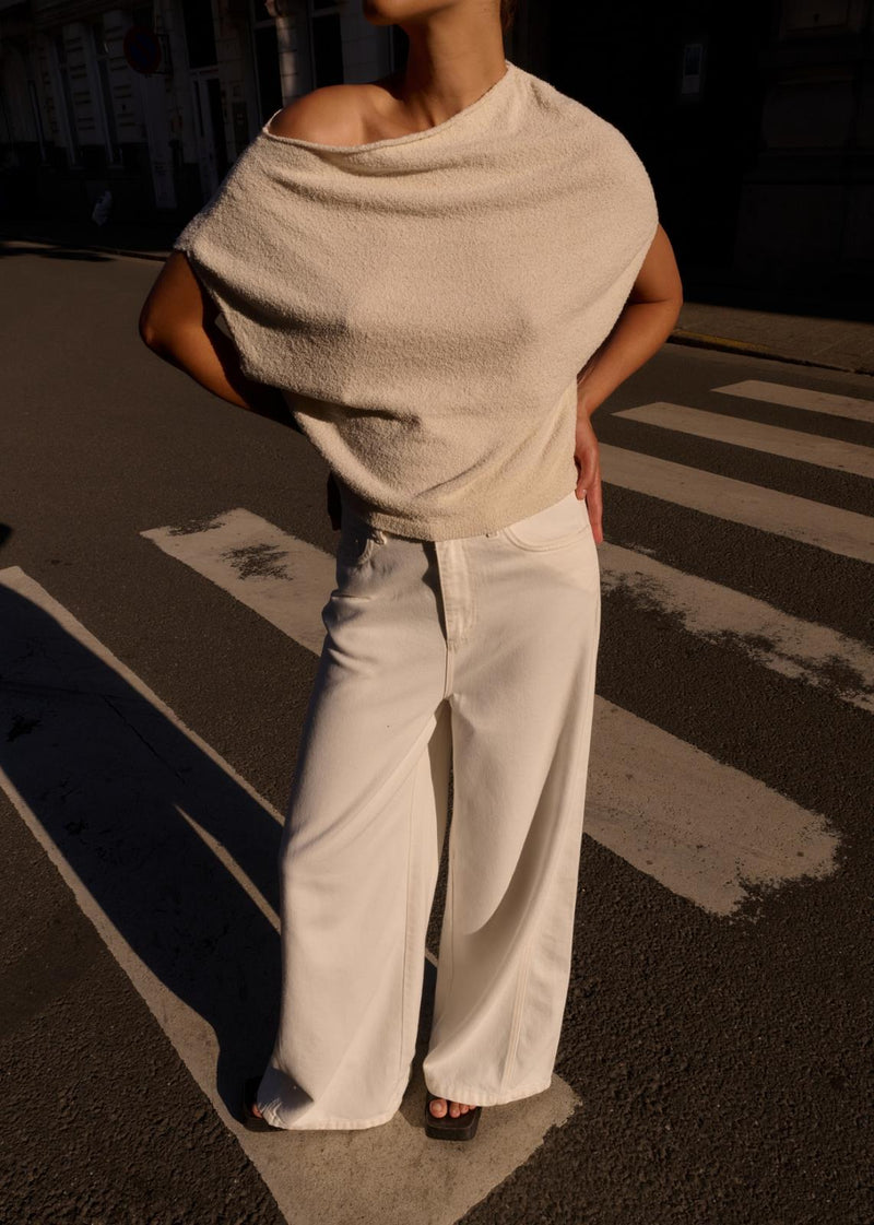 CLUB L'AVENIR Azai top ecru