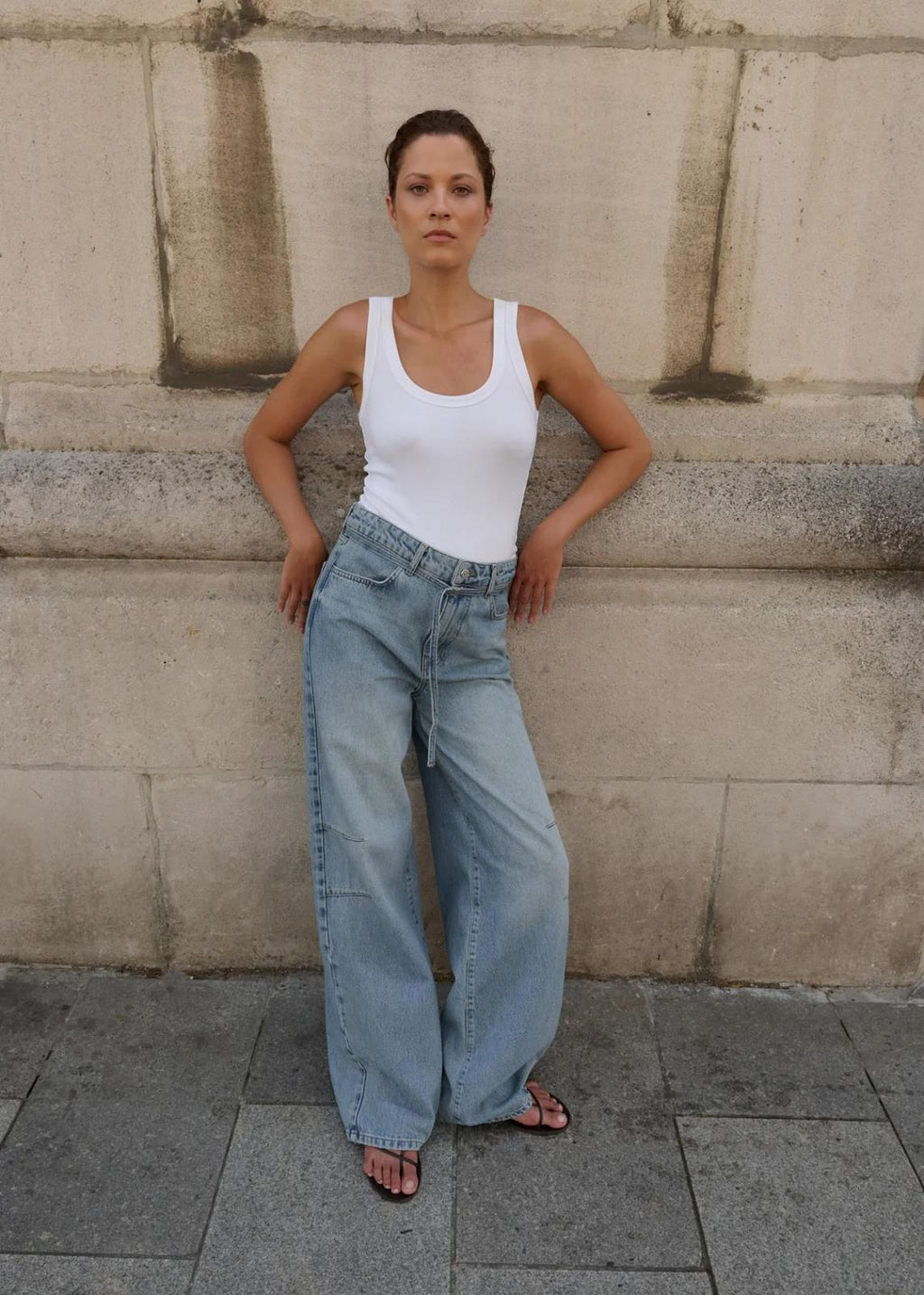 CLUB L'AVENIR Juniper top off white