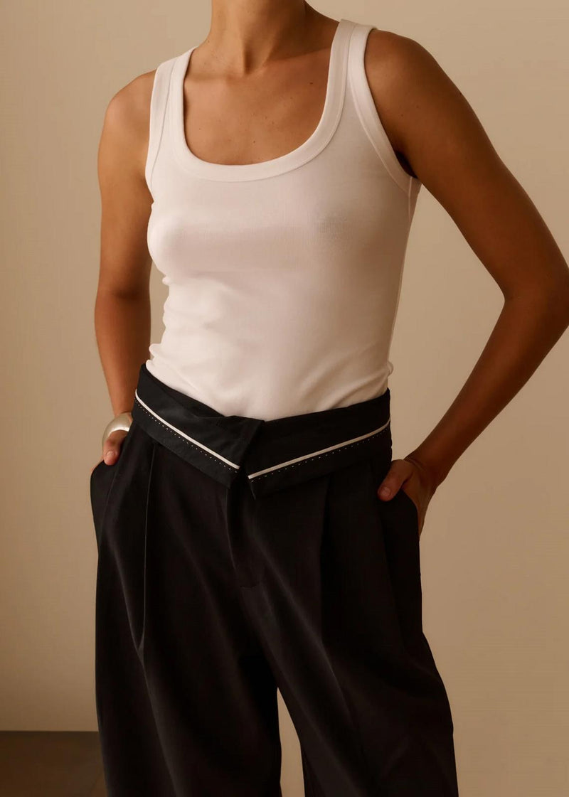 CLUB L'AVENIR Juniper top off white