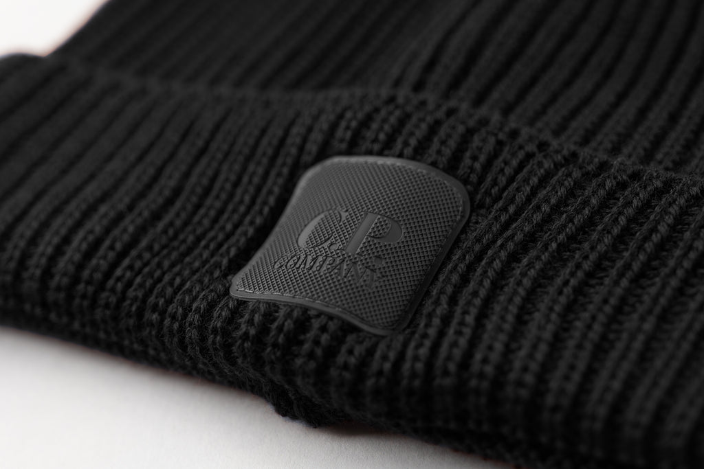 EXTRA FINE MERINO WOOL LOGO BEANIE