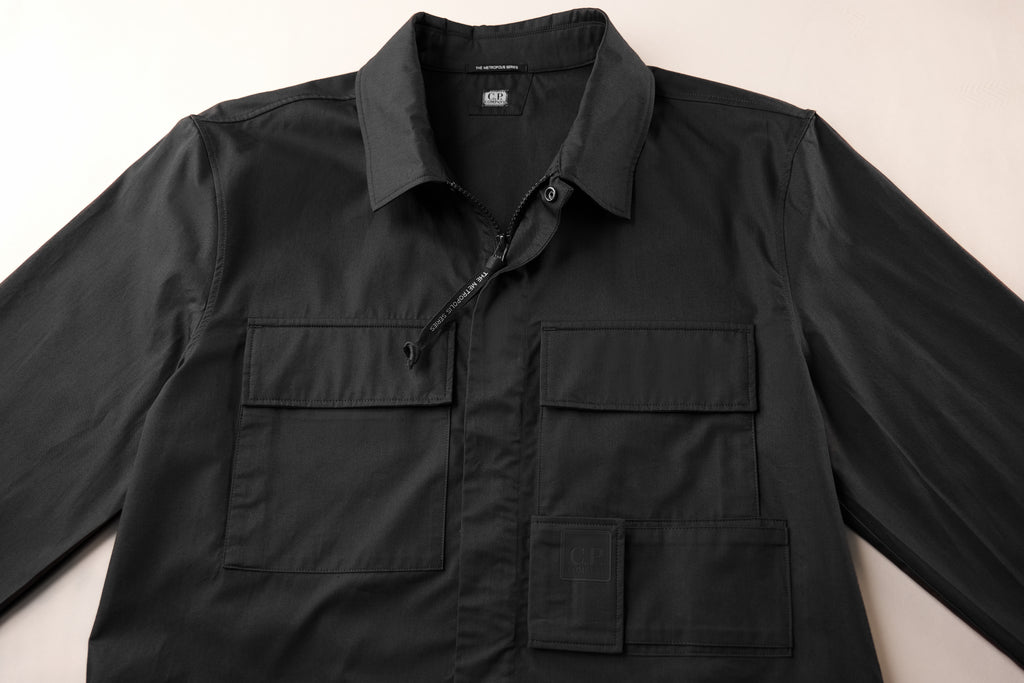 GABARDINE UTILITY OVERSHIRT