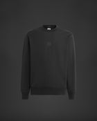 STRETCH FLEECE CREW NECK LOGO SWEATSHIRT