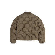 DAILY PAPER Ayan monogram puffer jacket stone grey