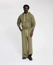 DAILY PAPER Boxy zip up hoodie army green