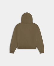 DAILY PAPER Boxy zip up hoodie army green