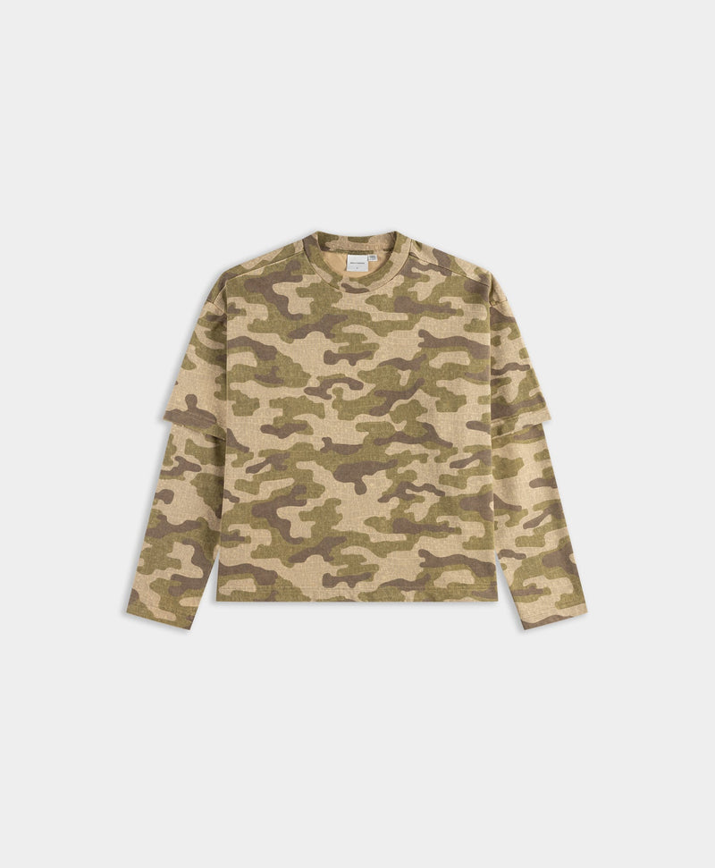 LAYERED CAMO TEE