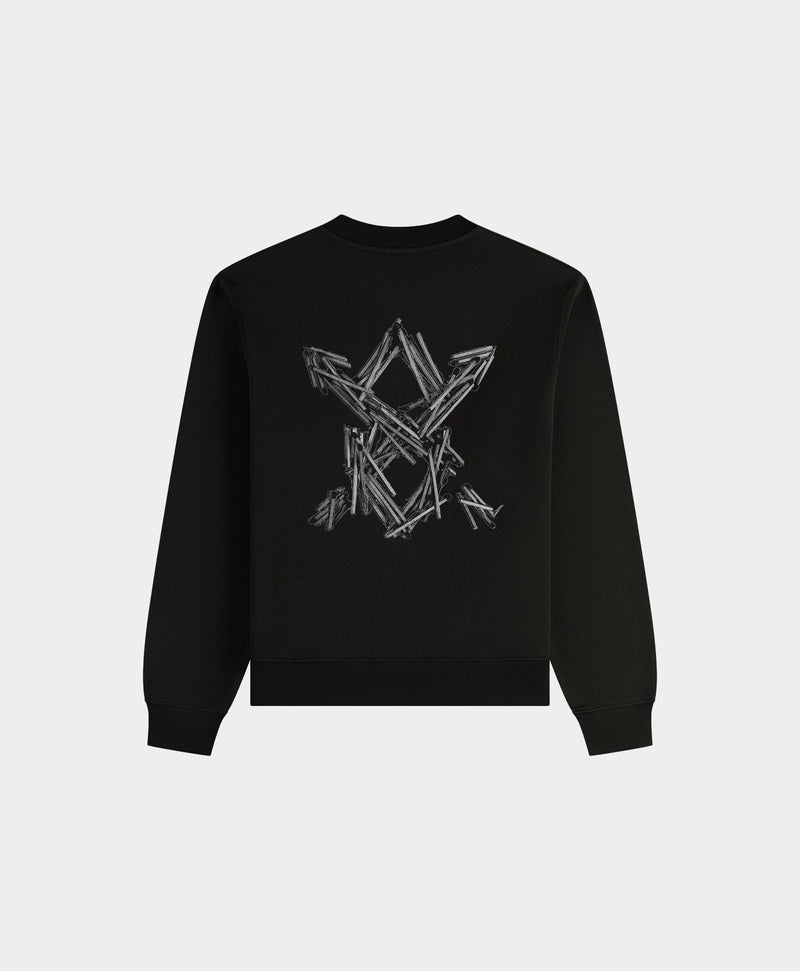 MATCHSTICK SHIELD SWEATER
