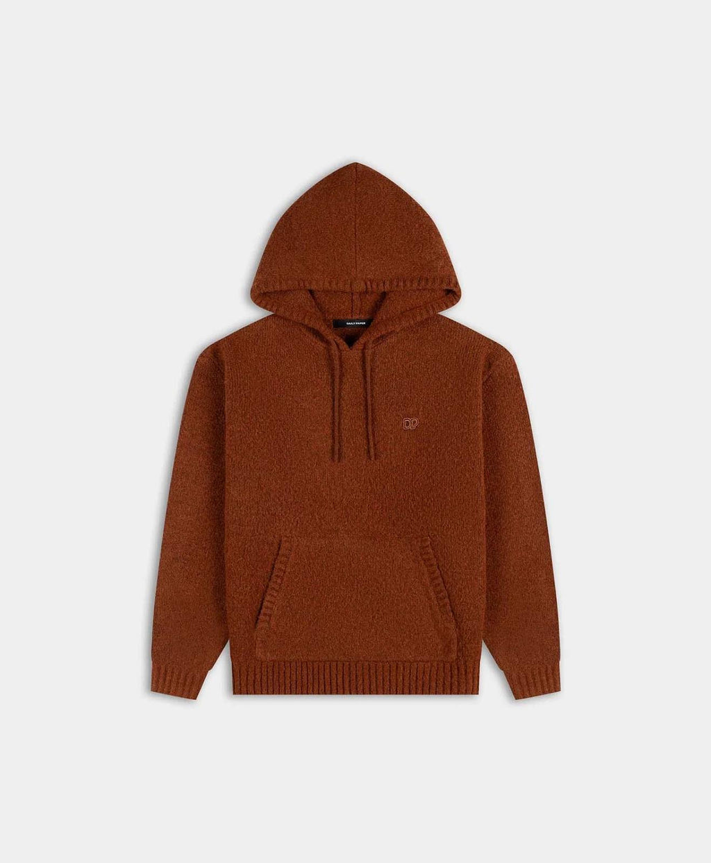 DAILY PAPER Orbit knit oversized hoodie red clay