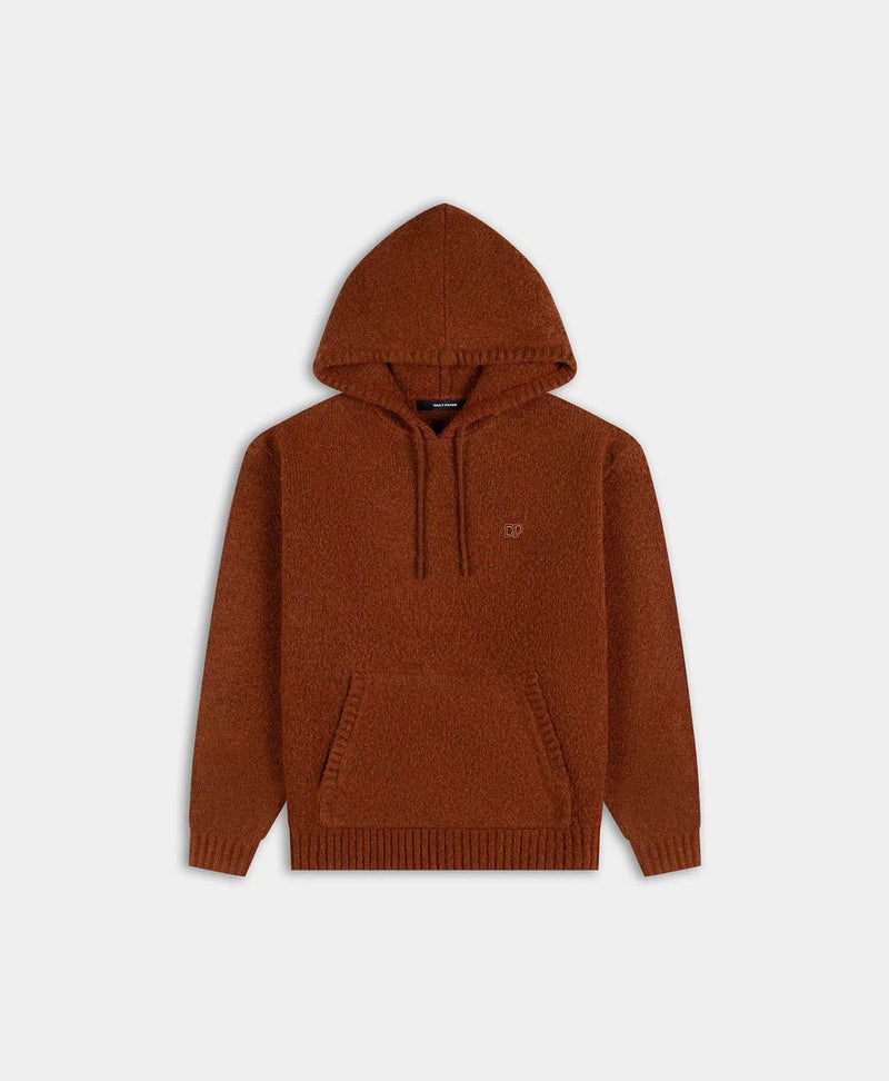 DAILY PAPER Orbit knit oversized hoodie red clay