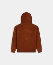 DAILY PAPER Orbit knit oversized hoodie red clay