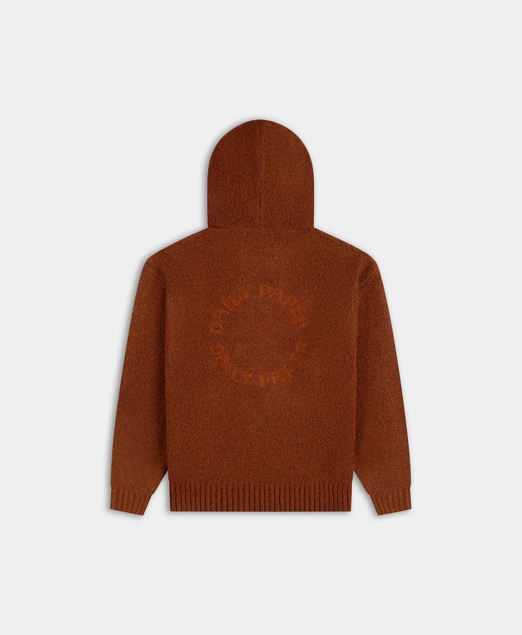 DAILY PAPER Orbit knit oversized hoodie red clay