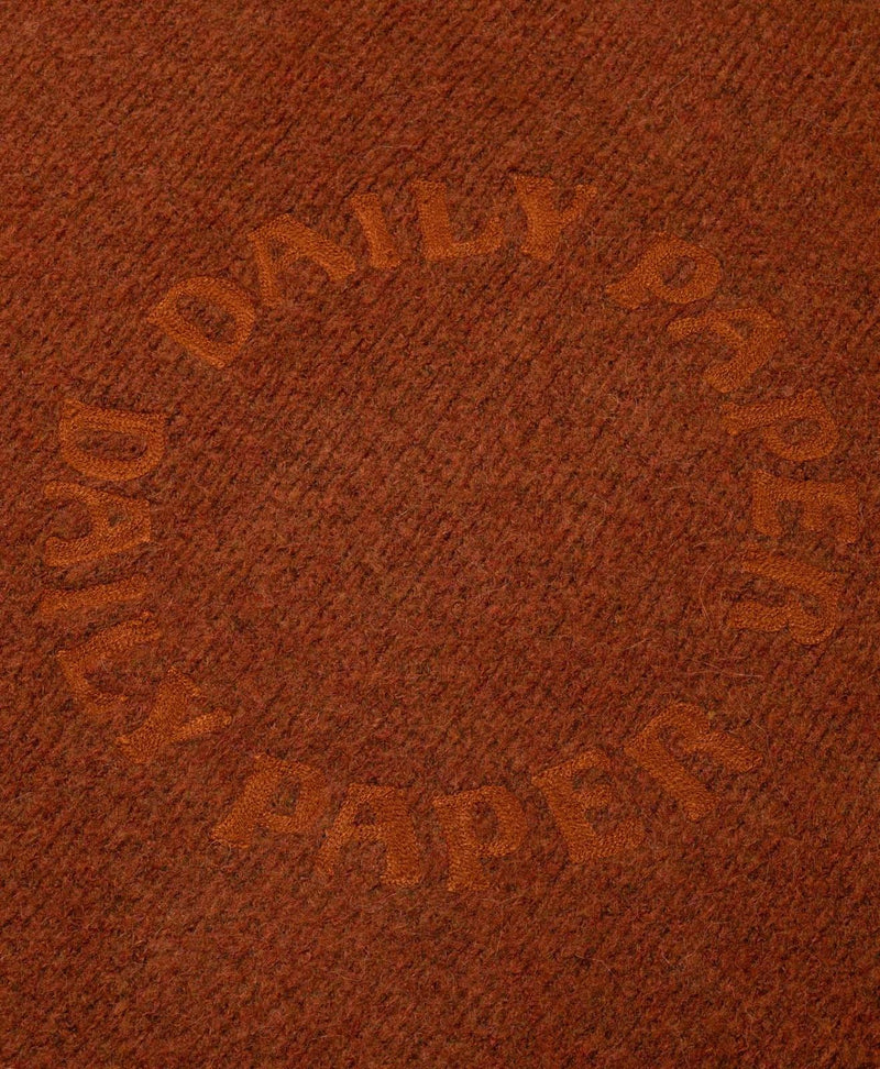 DAILY PAPER Orbit knit oversized hoodie red clay