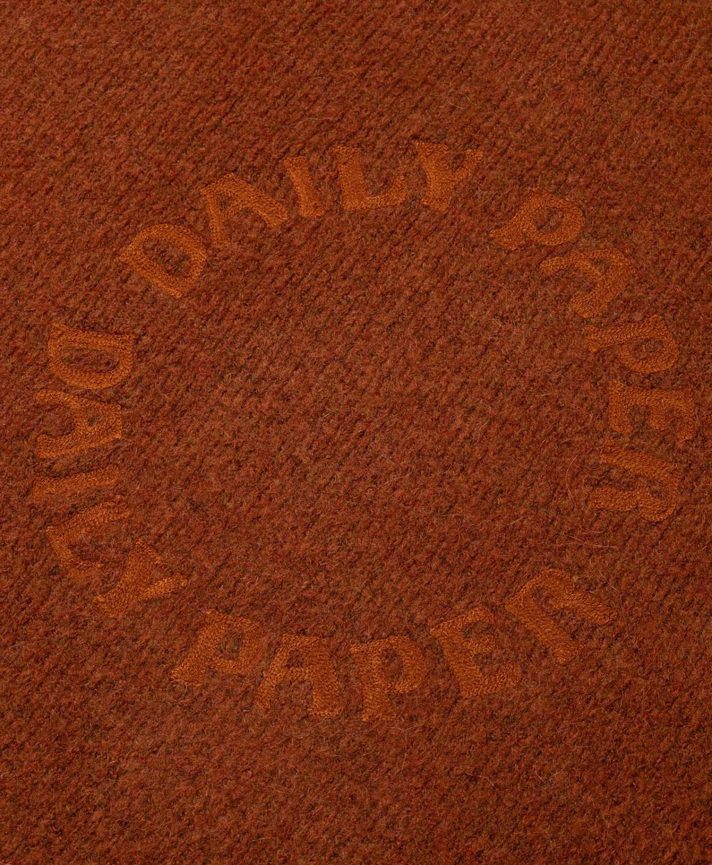 DAILY PAPER Orbit knit oversized hoodie red clay