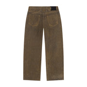DAILY PAPER Velvet shield oversized jeans brown