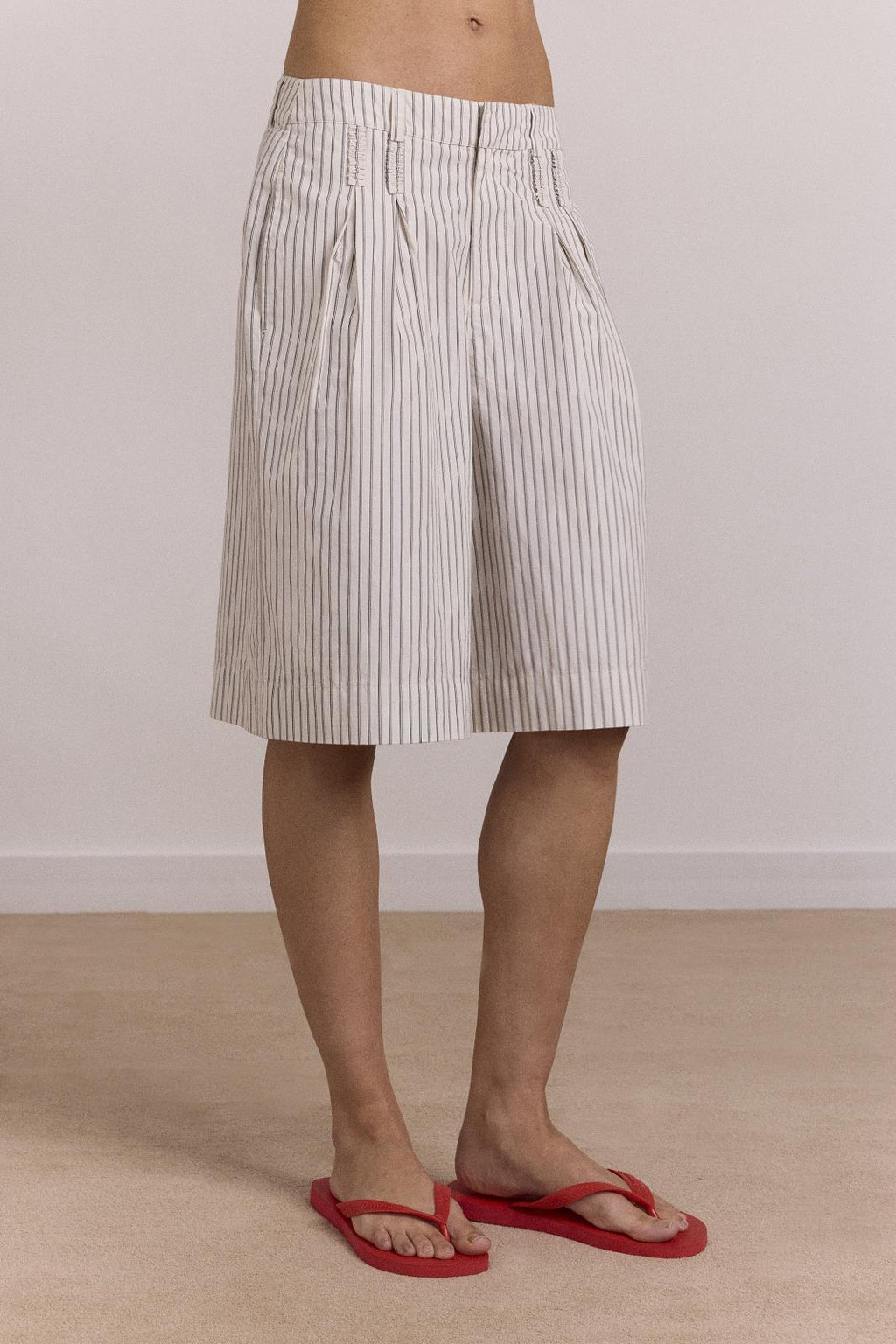 DAMSON MADDER Ambrosia shorts white stripe