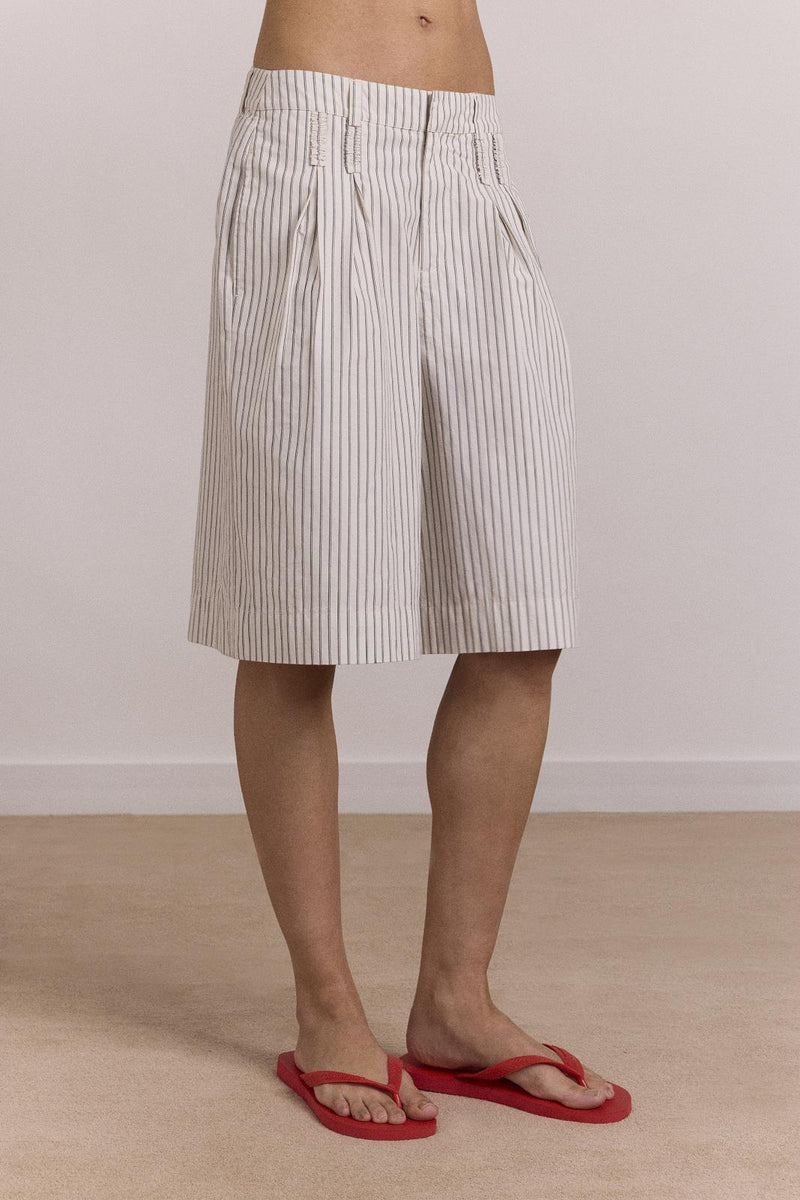 DAMSON MADDER Ambrosia shorts white stripe