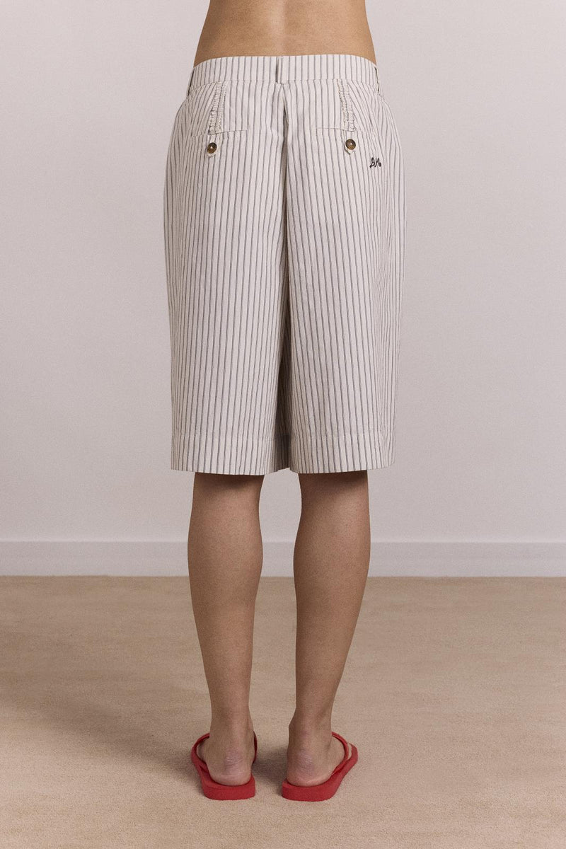 DAMSON MADDER Ambrosia shorts white stripe