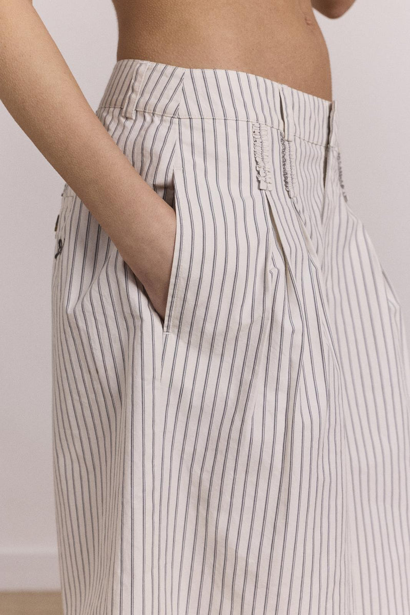 DAMSON MADDER Ambrosia shorts white stripe