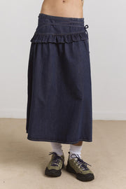 DAMSON MADDER Bellamie skirt indigo blue denim