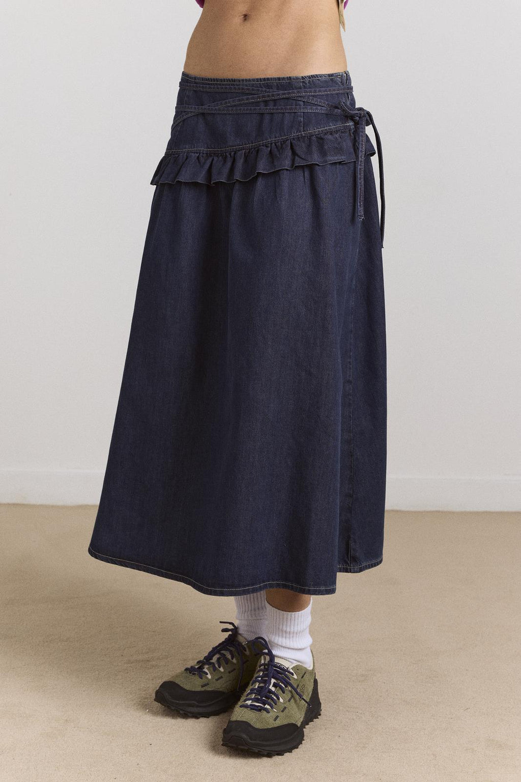 DAMSON MADDER Bellamie skirt indigo blue denim