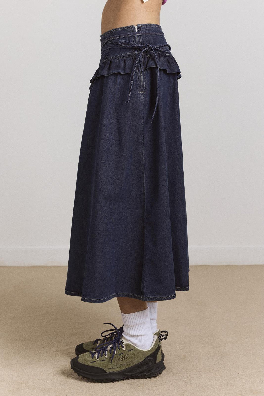 DAMSON MADDER Bellamie skirt indigo blue denim