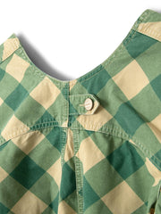 DAMSON MADDER Bridget mini dress green butter gingham