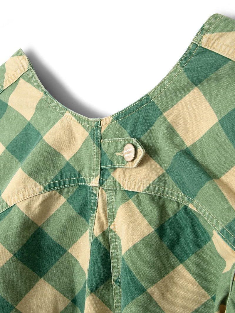 DAMSON MADDER Bridget mini dress green butter gingham