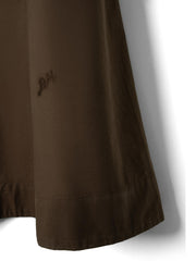 DAMSON MADDER Caspia volume midi skirt chocolate