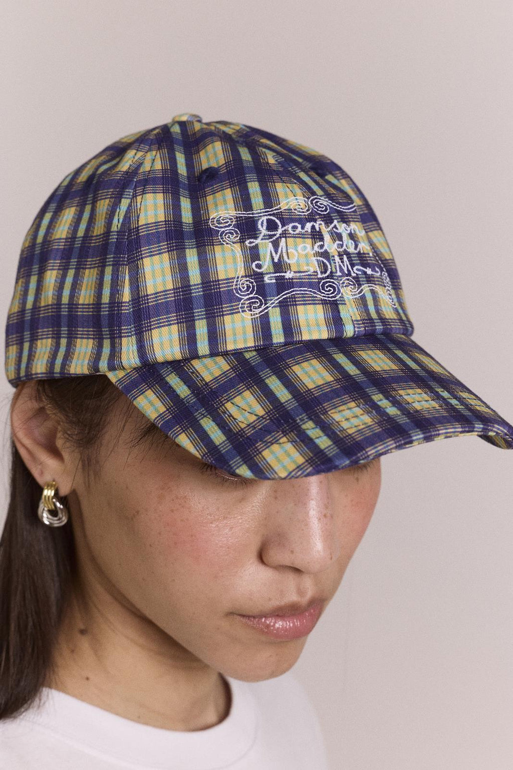 DAMSON MADDER Damson Madder cap tomboy check blue