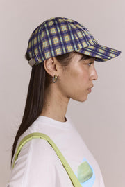DAMSON MADDER Damson Madder cap tomboy check blue