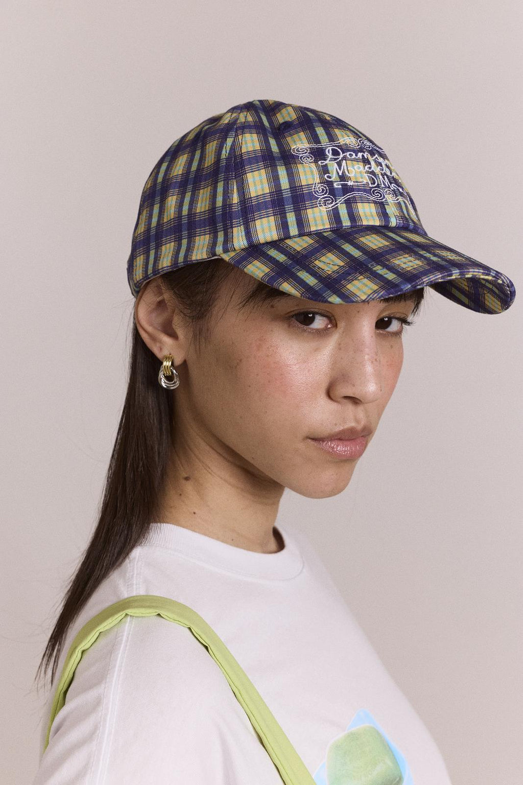 DAMSON MADDER Damson Madder cap tomboy check blue