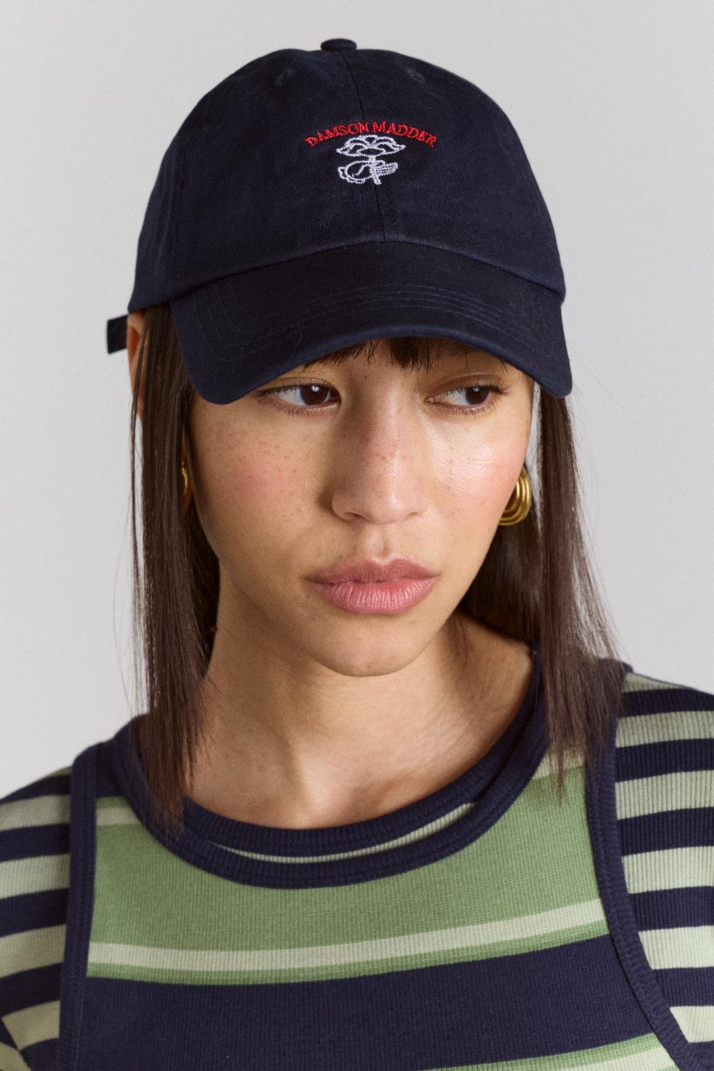 DAMSON MADDER DM Flower cap navy blue