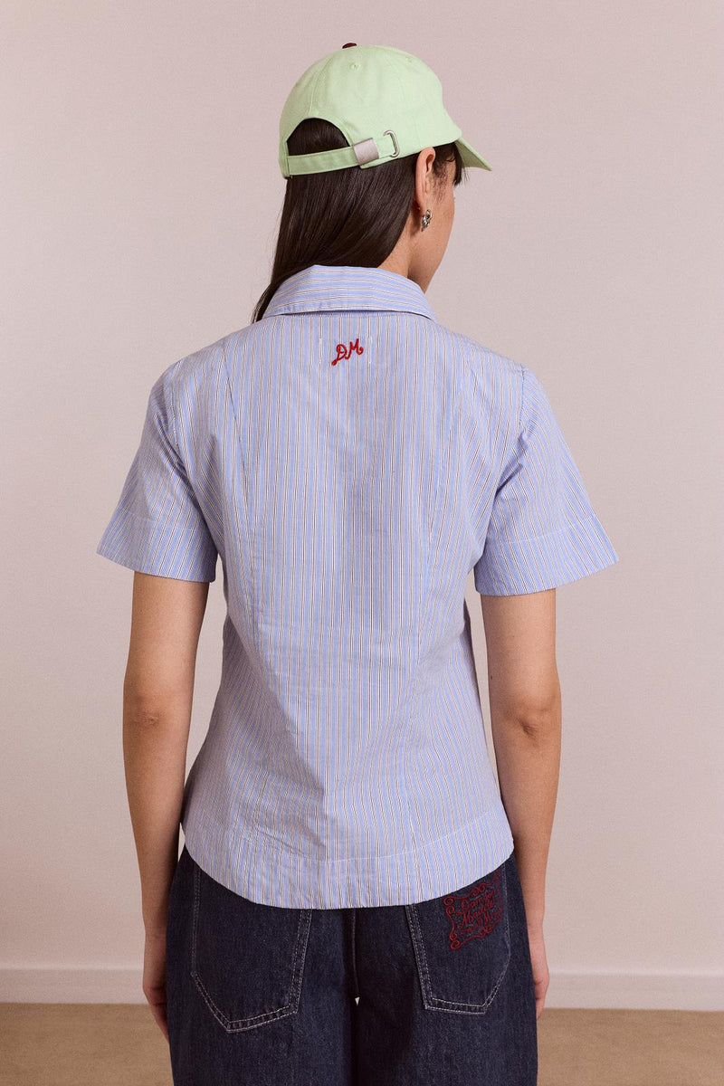 DAMSON MADDER Ebba shirt blue stripe