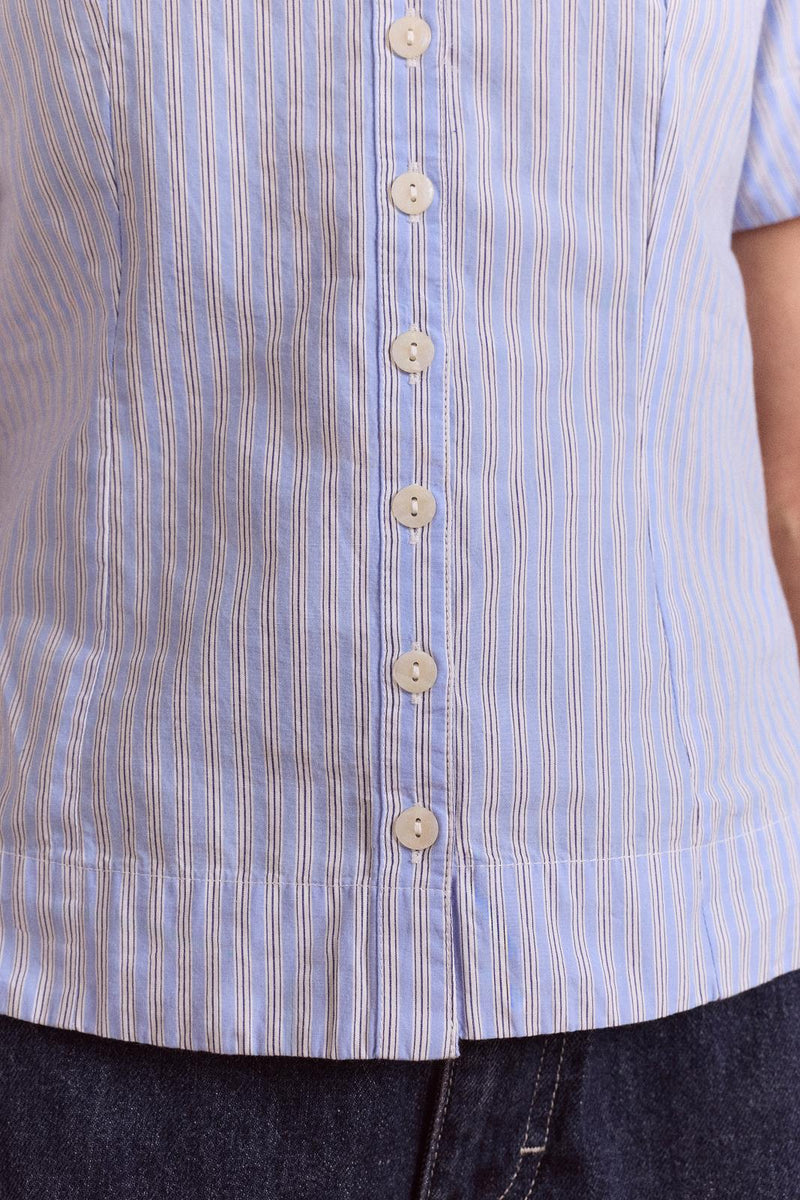DAMSON MADDER Ebba shirt blue stripe