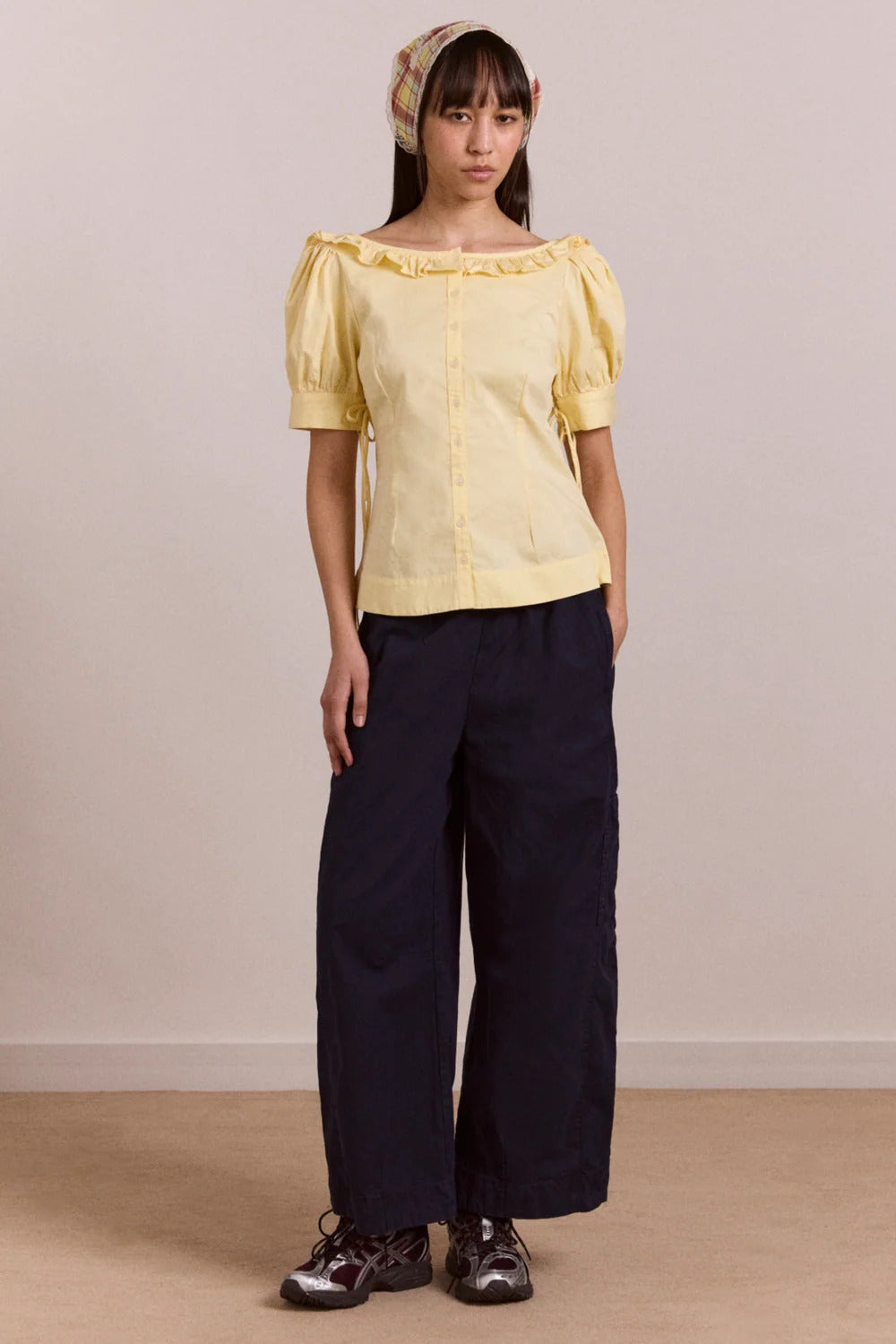 DAMSON MADDER Felix twill trousers navy