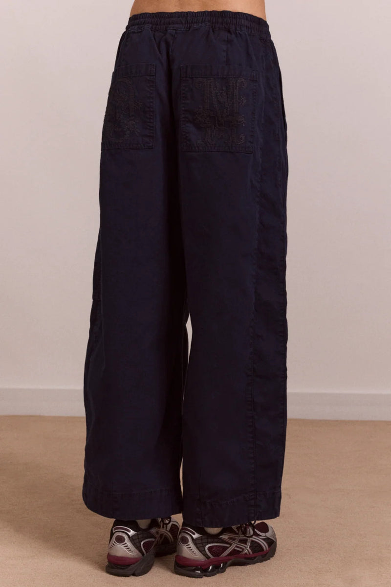 DAMSON MADDER Felix twill trousers navy