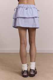 DAMSON MADDER Inka mini skirt blue stripe