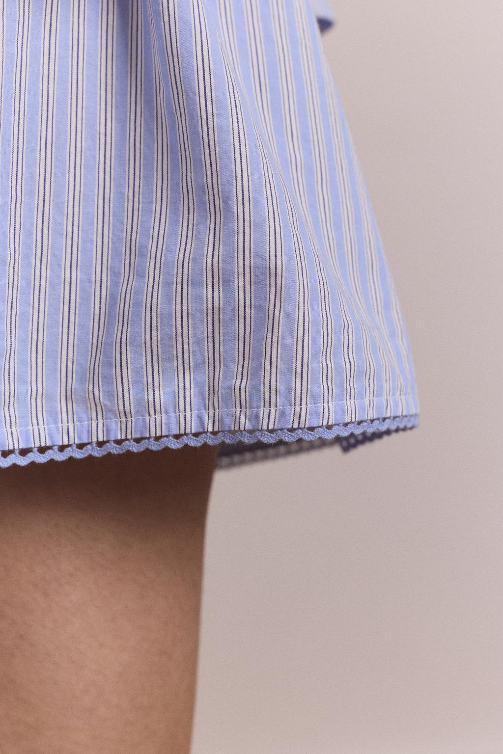 DAMSON MADDER Inka mini skirt blue stripe