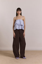 DAMSON MADDER Inka mini skirt blue stripe