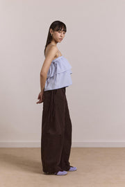 DAMSON MADDER Inka mini skirt blue stripe